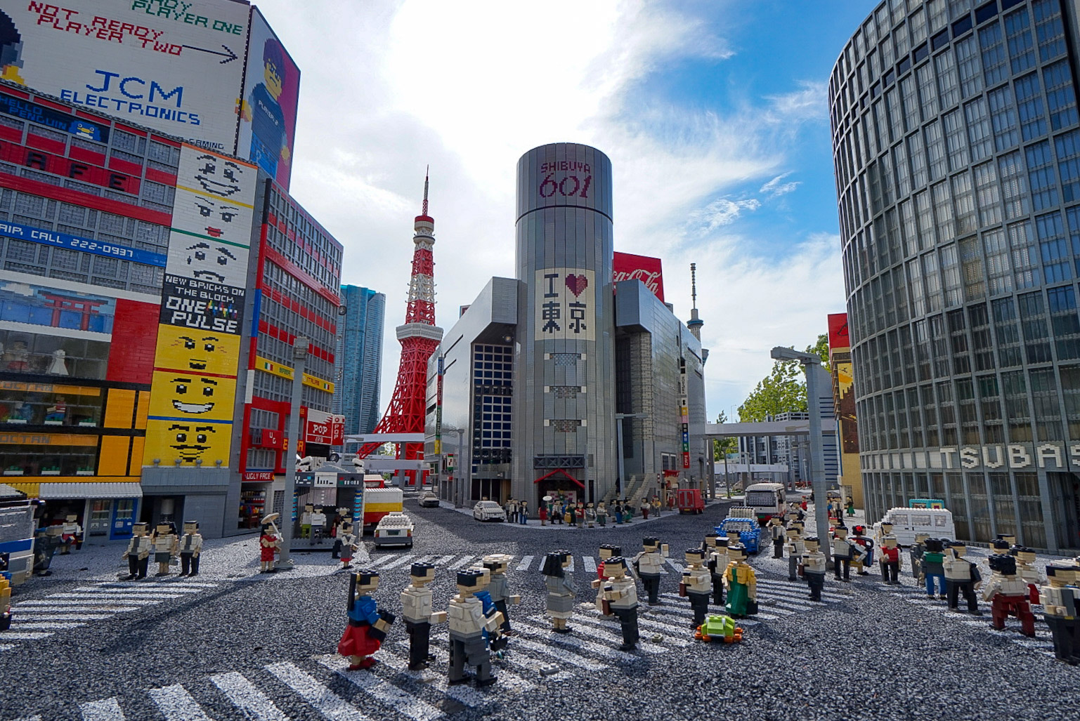 レゴランドにあるブロックで作られた渋谷の街並み